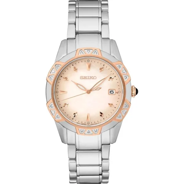 RELOJ SEIKO DIAMANTES PGP TT CUARZO MUJER | NARANJA