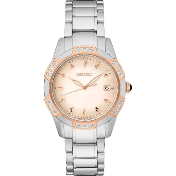 RELOJ SEIKO DIAMANTES PGP TT CUARZO MUJER | NARANJA