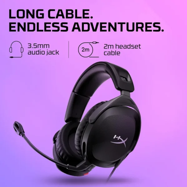 AUDÍFONOS ALÁMBRICOS HYPERX CLOUD STINGER 2 | NEGRO