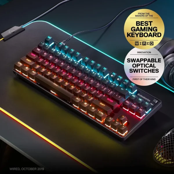 TECLADO ALÁMBRICO MECÁNICO APEX 9 TKL US STEELSERIES | RGB