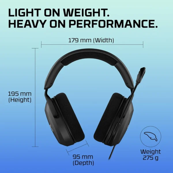 AUDÍFONOS ALÁMBRICOS HYPERX CLOUD STINGER 2 CORE | NEGRO