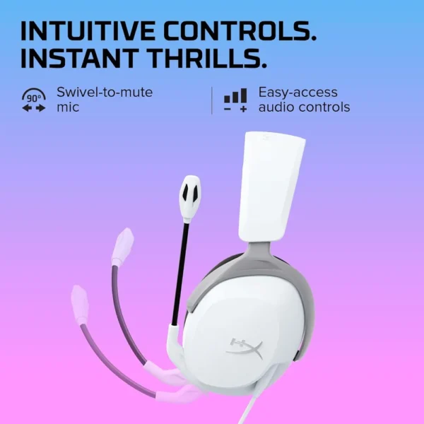 AUDÍFONOS ALÁMBRICOS HYPERX CLOUD STINGER 2 CORE | BLANCO