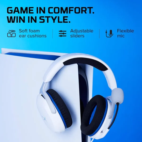 AUDÍFONOS ALÁMBRICOS HYPERX CLOUD STINGER 2 CORE | BLANCO