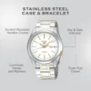 RELOJ SEIKO 5 DE ACERO INOXIDABLE HOMBRE | BLANCO