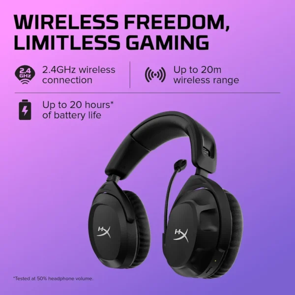 AUDÍFONOS INALÁMBRICOS HYPERX CLOUD STINGER 2 | NEGRO