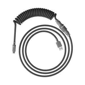 CABLE ESPIRAL HYPERX USB-C A USB-A AVIADOR | GRIS