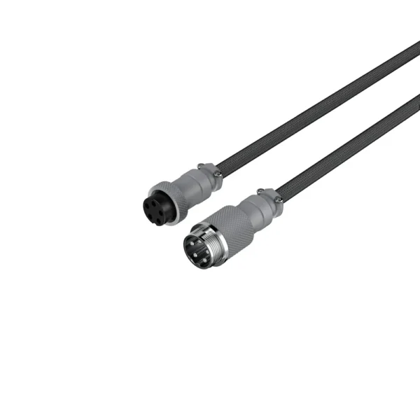 CABLE ESPIRAL HYPERX USB-C A USB-A AVIADOR | GRIS