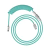 CABLE ESPIRAL HYPERX USB-C A USB-A AVIADOR | VERDECLARO/BLANCO