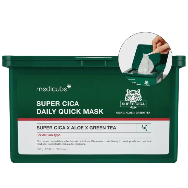MASCARILLAS MEDICUBE SUPER CICA DAILY QUICK MASK 30 UND