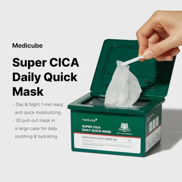 MASCARILLAS MEDICUBE SUPER CICA DAILY QUICK MASK 30 UND