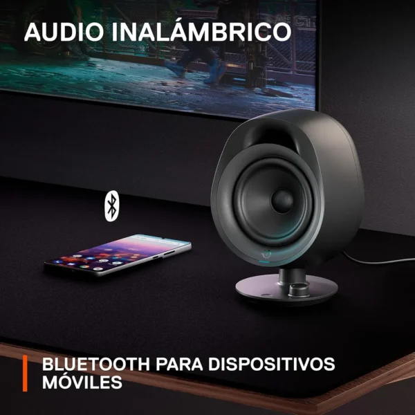 (REACONDICIONADO) PARLANTES BLUETOOTH 2.0 ARENA 3 STEELSERIES | NEGRO