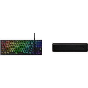 TECLADO ALÁMBRICO HYPERX ALLOY ORIGINS CORE + REPOSAMUÑECAS - SET 2 PZS | NEGRO