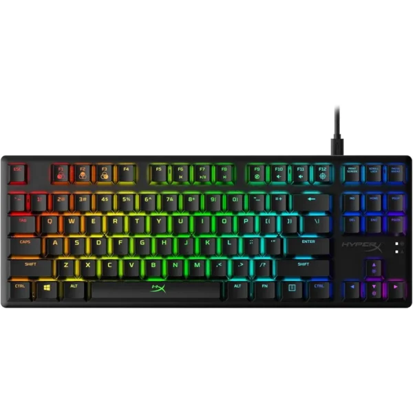 TECLADO ALÁMBRICO HYPERX ALLOY ORIGINS CORE + REPOSAMUÑECAS - SET 2 PZS | NEGRO
