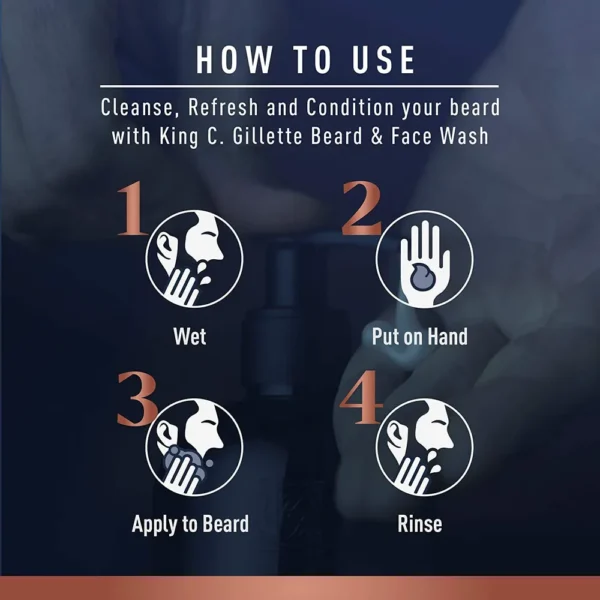 SET BALSAMO SHAMPOO Y ACEITE PARA BARBA KING C. GILLETTE
