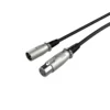 CABLE HYPERX XLR MACHO A HEMBRA 3M | NEGRO