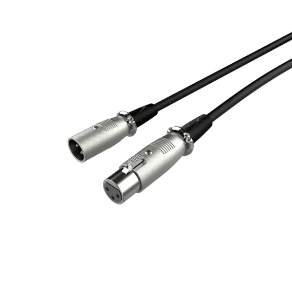 CABLE HYPERX XLR MACHO A HEMBRA 3M | NEGRO