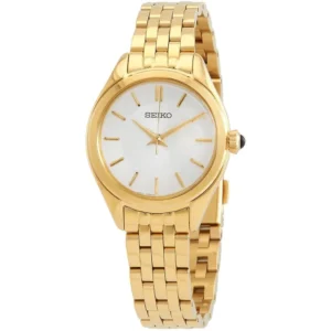 RELOJ SEIKO PARA MUJER | BLANCO/ DORADO