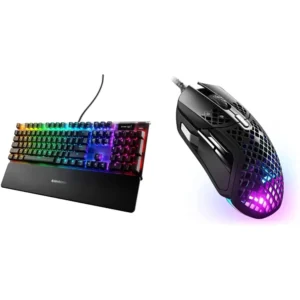 TECLADO ALÁMBRICO MECÁNICO APEX PRO + MOUSE AEROX 5 PACK 2 PZS STEELSERIES