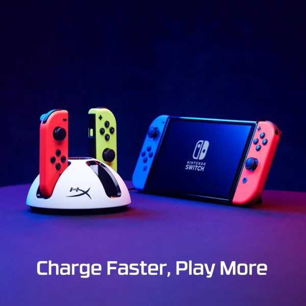 ESTACIÓN DE CARGA HYPERX CHARGEPLAY QUAD JOY-CON | NEGRO