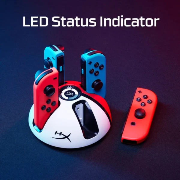 ESTACIÓN DE CARGA HYPERX CHARGEPLAY QUAD JOY-CON | NEGRO