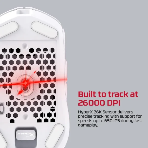 MOUSE INALÁMBRICO HYPERX PULSEFIRE HASTE 2 DUAL 100H | BLANCO