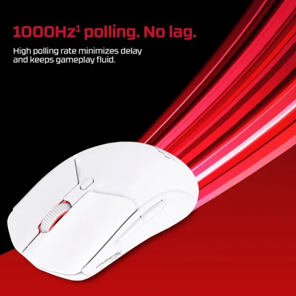 MOUSE INALÁMBRICO HYPERX PULSEFIRE HASTE 2 DUAL 100H | BLANCO