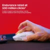 MOUSE INALÁMBRICO HYPERX PULSEFIRE HASTE 2 DUAL 100H | BLANCO