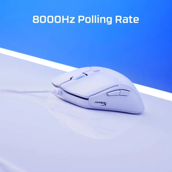 MOUSE ALÁMBRICO HYPERX PULSEFIRE HASTE 2 8000HZ | BLANCO