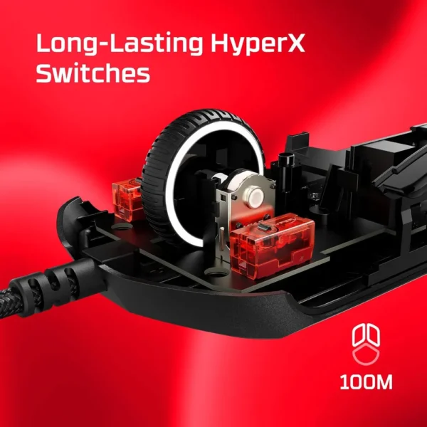 MOUSE ALÁMBRICO HYPERX PULSEFIRE HASTE 2 8000HZ | BLANCO