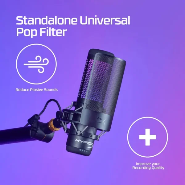 FILTRO ANTIPOP HYPERX SHIELD | NEGRO