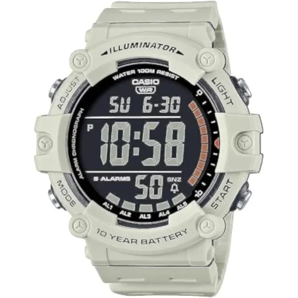 RELOJ CASIO ILUMINATOR AE1500WH DIGITAL HOMBRE - Blanco