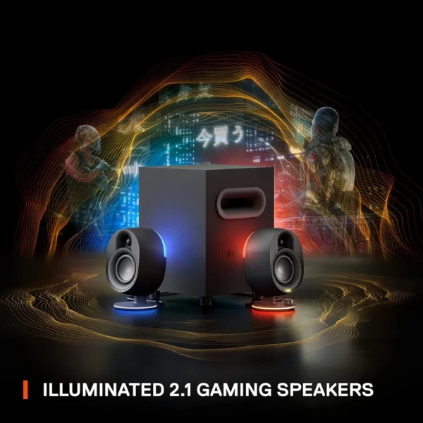 (REACONDICIONADO) PARLANTES BLUETOOTH 2.1 ARENA 7 STEELSERIES | NEGRO