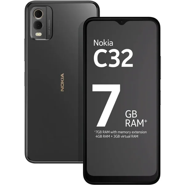 CELULAR NOKIA C32 64GB DIGITAL | CARBÓN