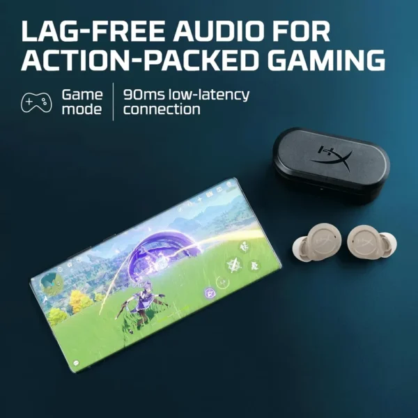 AUDÍFONOS INALÁMBRICOS HYPERX CIRRO BUDS PRO | CANELA