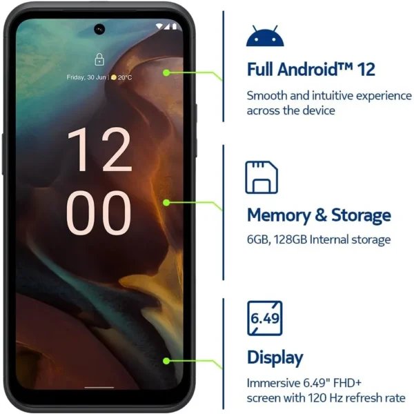 CELULAR NOKIA XR21 5G 128GB DIGITAL | NEGRO