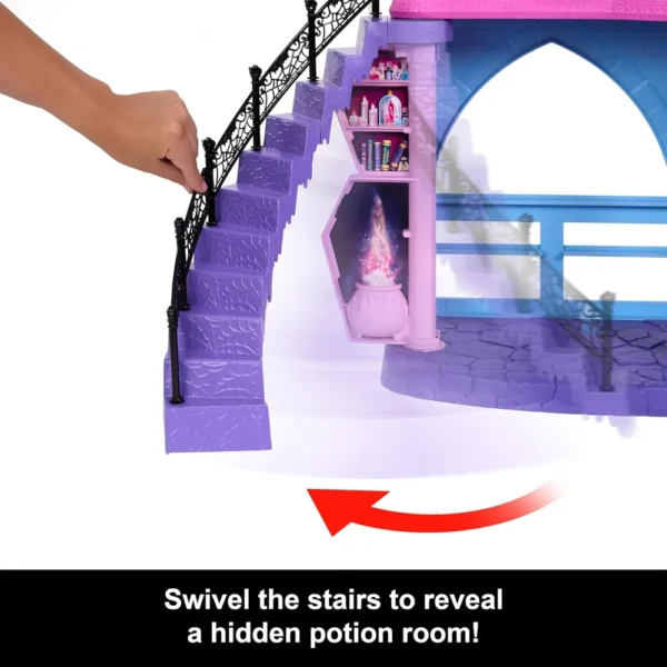 Monster High casa de muñecas, escuela embrujada con 7 áreas y más de 35 piezas