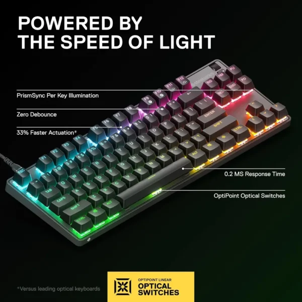 (REACONDICIONADO) TECLADO ALÁMBRICO MECÁNICO APEX 9 TKL STEELSERIES | RGB