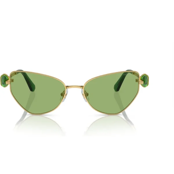 SWAROVSKI LENTES DE SOL MARIPOSA SK7003 57 MM MUJER | GOLD/DARK GREEN