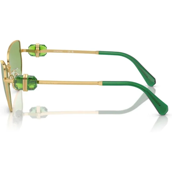 SWAROVSKI LENTES DE SOL MARIPOSA SK7003 57 MM MUJER | GOLD/DARK GREEN