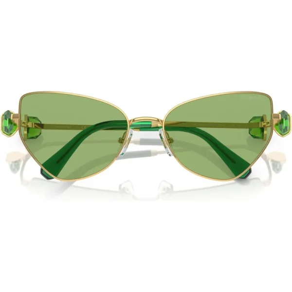 SWAROVSKI LENTES DE SOL MARIPOSA SK7003 57 MM MUJER | GOLD/DARK GREEN
