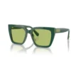 SWAROVSKI LENTES DE SOL CUADRADO SK6013 54 MM MUJER | GREEN/LIGHT GREEN MIRRORED SILVER