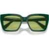 SWAROVSKI LENTES DE SOL CUADRADO SK6013 54 MM MUJER | GREEN/LIGHT GREEN MIRRORED SILVER