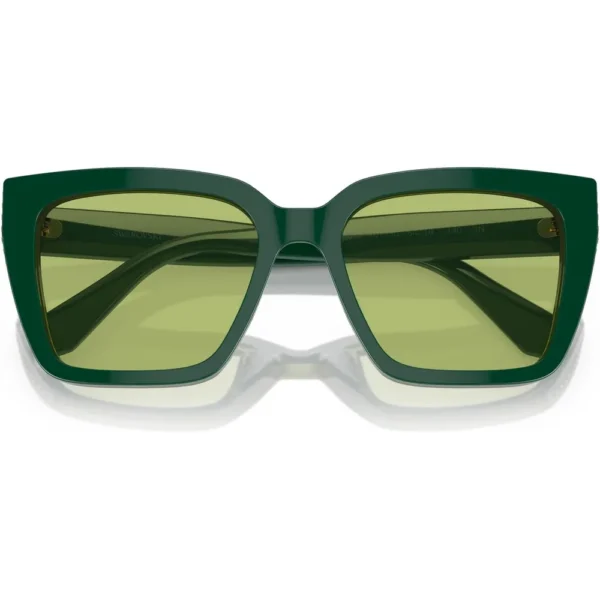 SWAROVSKI LENTES DE SOL CUADRADO SK6013 54 MM MUJER | GREEN/LIGHT GREEN MIRRORED SILVER