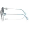 SWAROVSKI LENTES DE SOL MARIPOSA SK7003 57 MM MUJER | SILVER/DARK GREY
