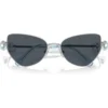 SWAROVSKI LENTES DE SOL MARIPOSA SK7003 57 MM MUJER | SILVER/DARK GREY