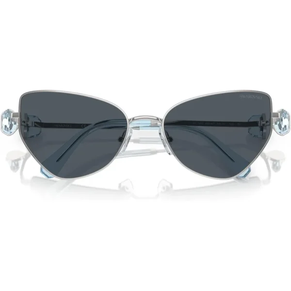 SWAROVSKI LENTES DE SOL MARIPOSA SK7003 57 MM MUJER | SILVER/DARK GREY