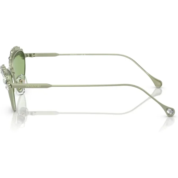 SWAROVSKI LENTES DE SOL OVAL SK7009 55 MM MUJER | MATTE GREEN/DARK GREEN