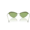 SWAROVSKI LENTES DE SOL OVAL SK7009 55 MM MUJER | MATTE GREEN/DARK GREEN