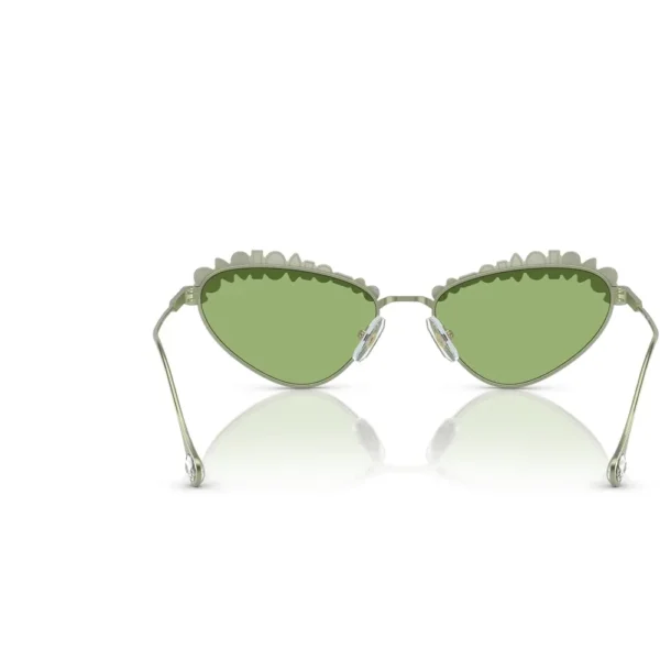 SWAROVSKI LENTES DE SOL OVAL SK7009 55 MM MUJER | MATTE GREEN/DARK GREEN