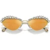 SWAROVSKI LENTES DE SOL OVAL SK7009 55 MM MUJER | PALE GOLD/BROWN MIRRORED GOLD